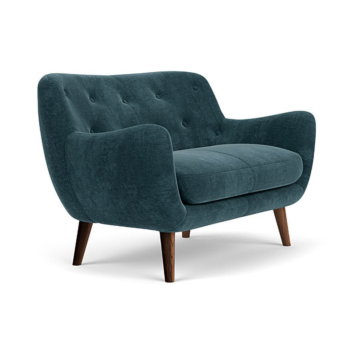 Herman Fabric 2 Seater Sofa - Modern Living Room Couch for Small Spaces, Apartment & Home Decor - Comfortable Loveseat with Soft Upholstery for Relaxing, Entertaining & Cozy Lounging