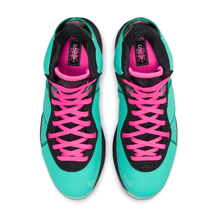 Nike LeBron 8 South Beach 2021 Retro Men's Basketball Shoes - Black/Pink Flash - Limited Edition Sneakers for Sports & Streetwear Fashion