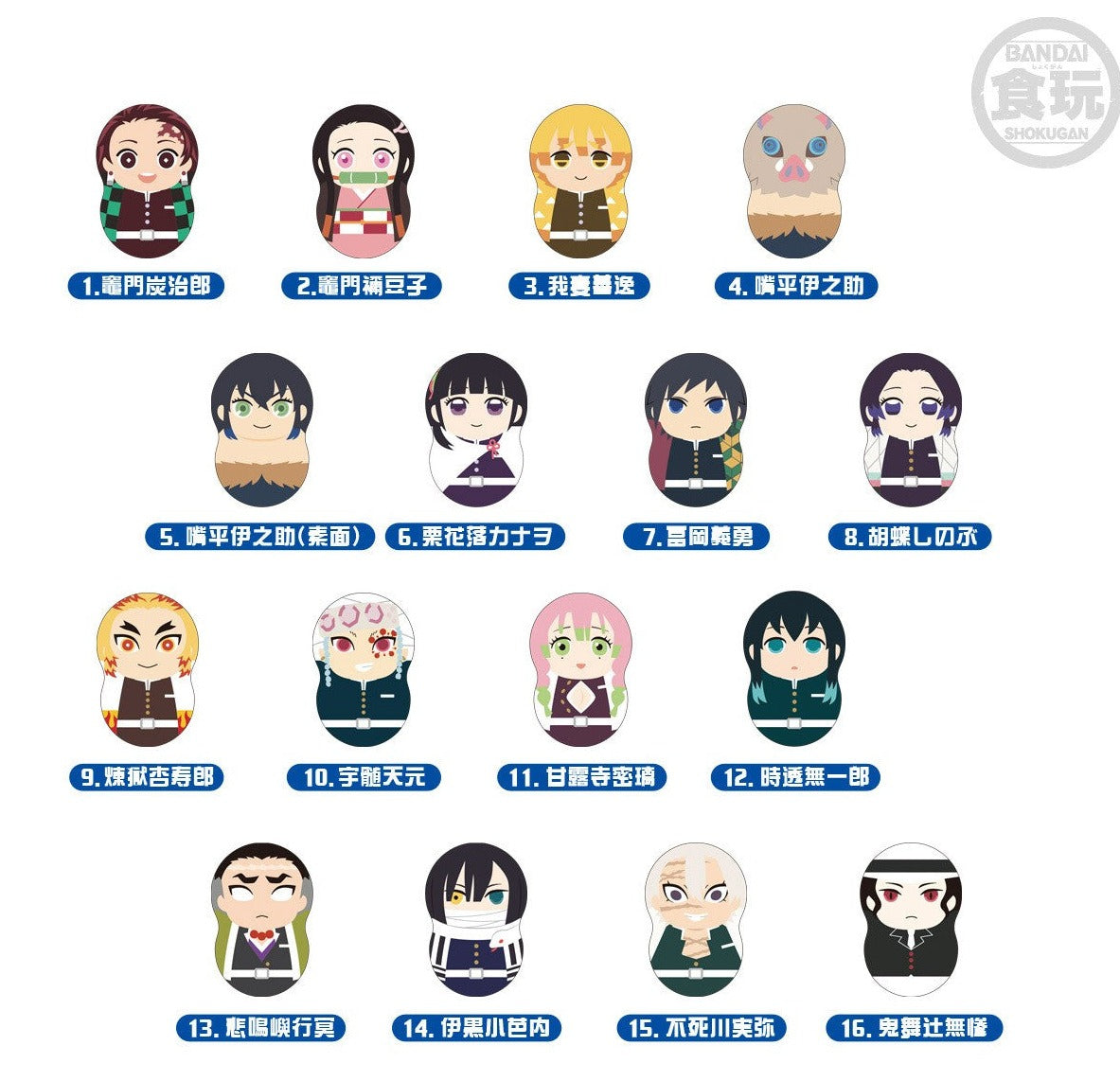 Bandai Shokugan Tippies Demon Slayer: Kimetsu no Yaiba Trading Figure Set - Sealed Box of 14 Collectible Anime Figures for Fans & Gift Giving | Perfect for Display, Anime Collections & Cosplay Accessories
