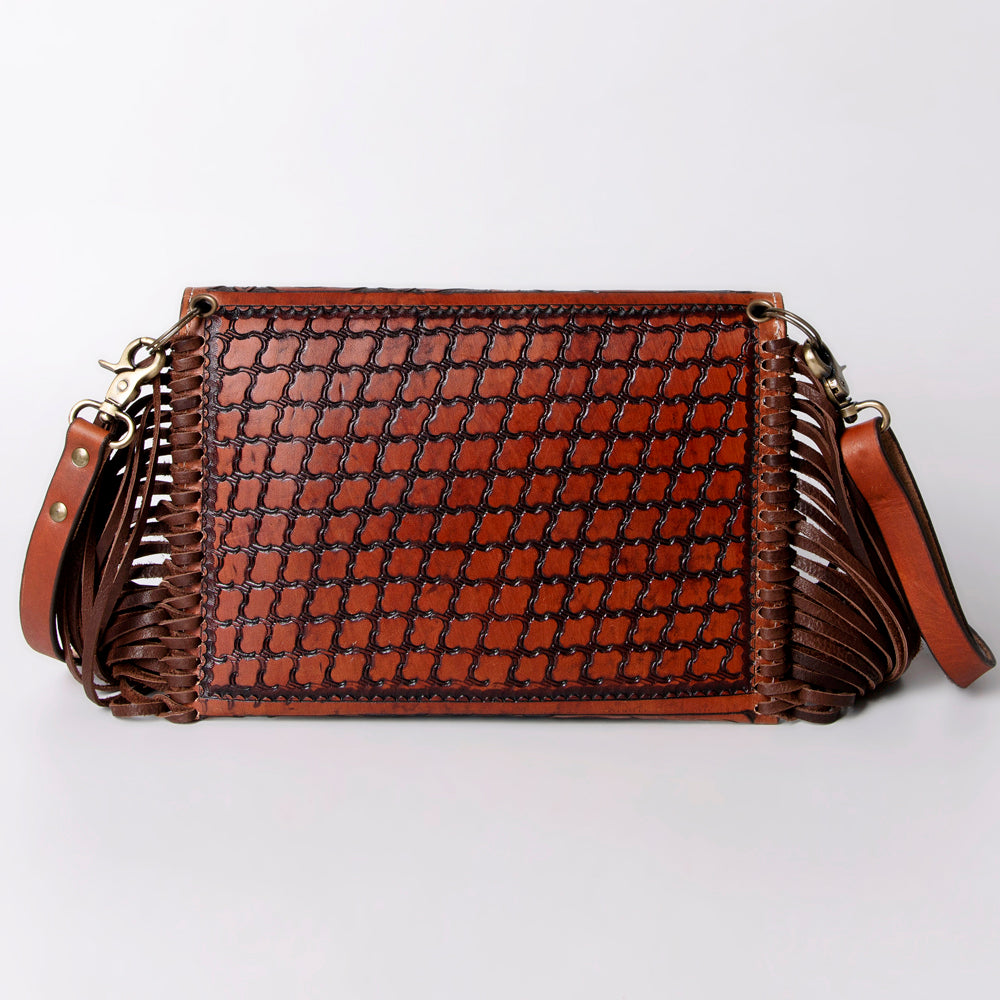 American Darling ADBG476ANTBR Handcrafted Genuine Leather Women's Western Handbag Purse - Perfect for Cowgirl Style, Rodeo Events & Everyday Fashion Accessory
