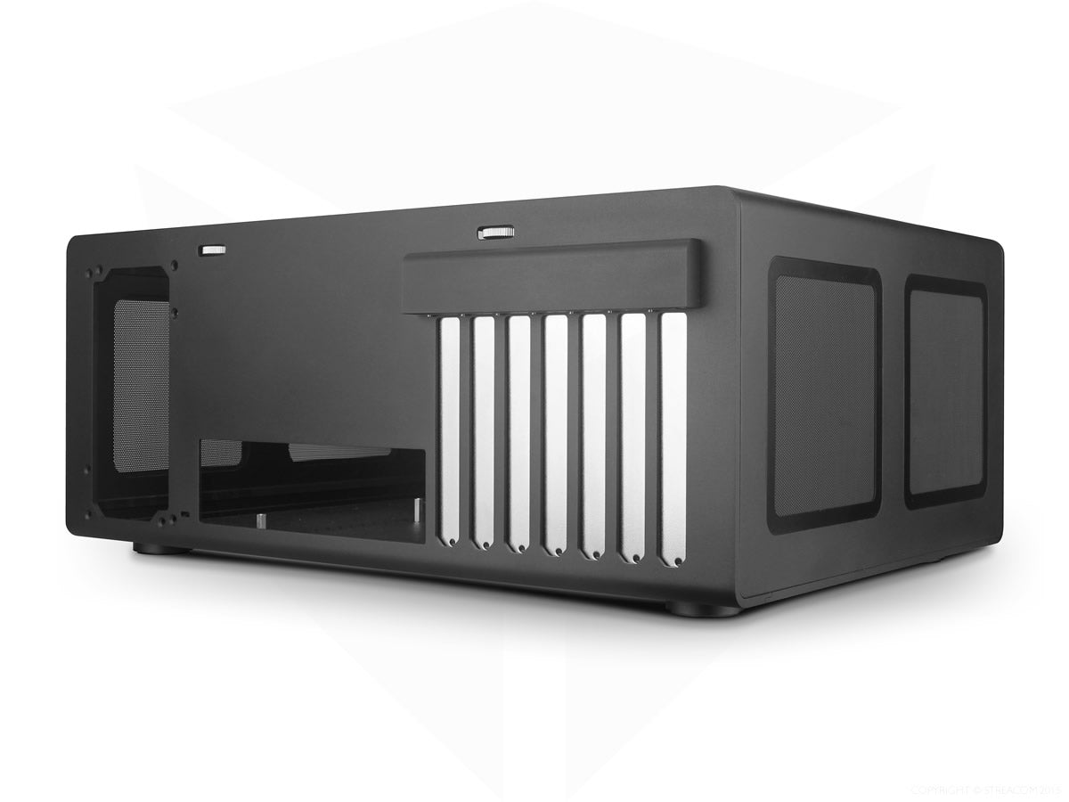 Streacom F12C Alpha Extruded Aluminum Mini-ITX PC Case - Compact & Durable Chassis for Home Theater, Gaming & Office Workstations