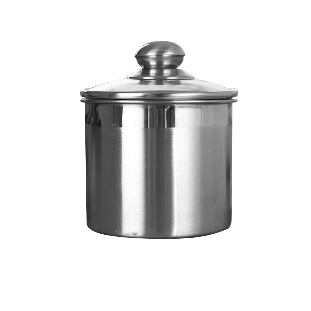 Hemoton 1000ml Airtight Stainless Steel Food Storage Container - Thickened Coffee Bean Canister, Kitchen Pantry Organizer for Coffee, Tea, Snacks & Dry Goods - Perfect for Home, Office & Camping Use