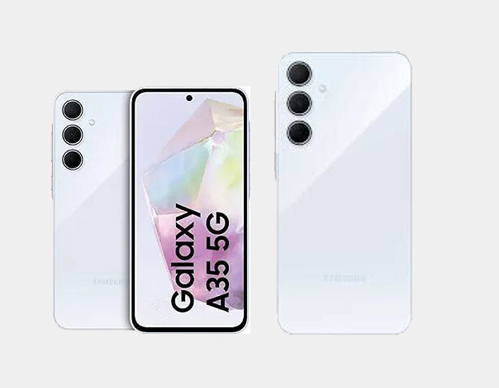 Samsung Galaxy A35 5G Unlocked Smartphone - 256GB ROM 8GB RAM Dual SIM GSM - Awesome Ice Blue | Perfect for Streaming, Gaming & Productivity on the Go