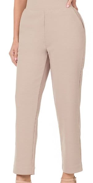 Stylish Beige Dress Pants for Women - Comfortable Office & Formal Wear - Perfect for Business Meetings, Weddings & Professional Events