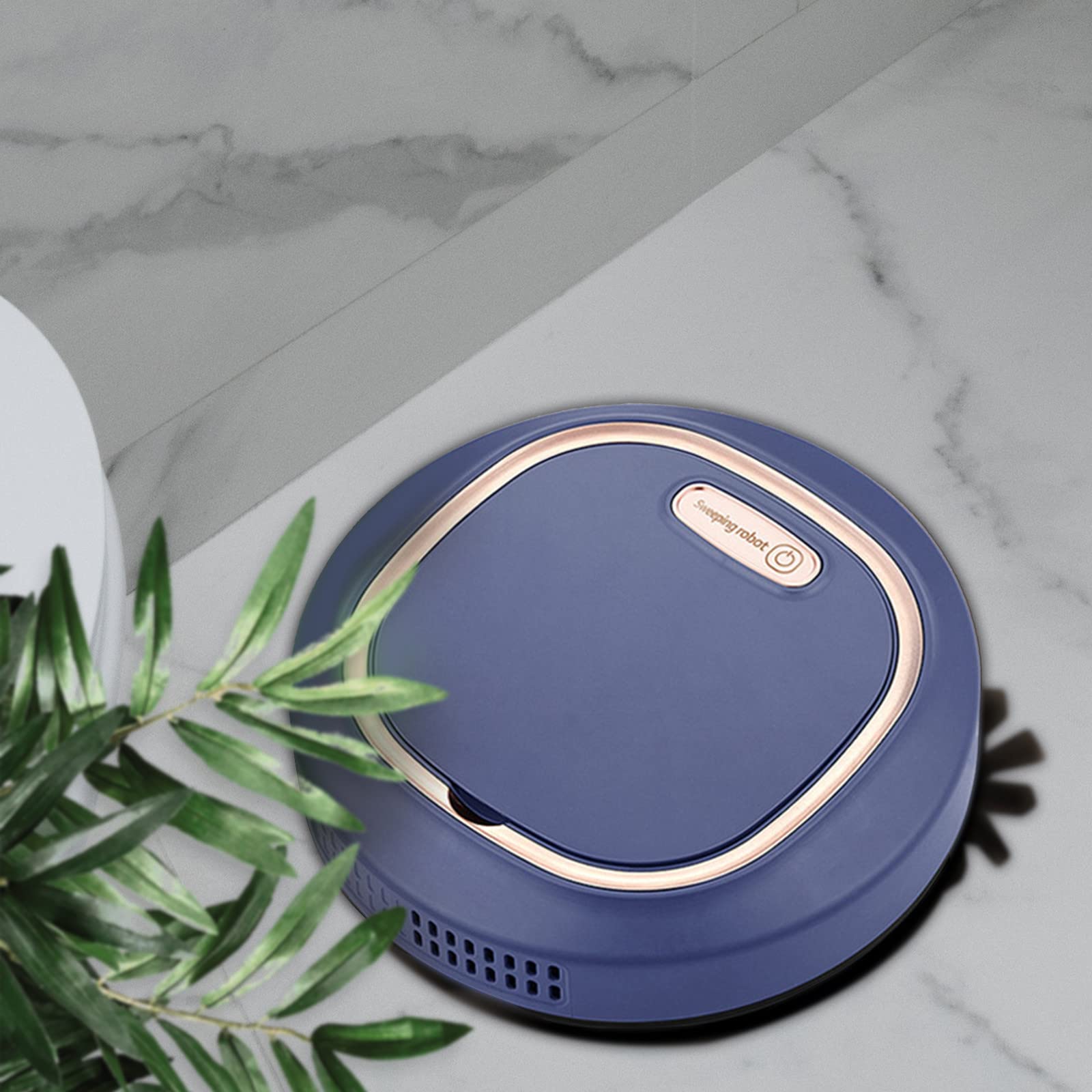 Mulyyds Robot Vacuum Cleaner with 1200Pa Strong Suction - Smart Automatic Floor Cleaning Machine for Hardwood, Tile & Carpet - Sweep & Mop Combo - Ultra Quiet for Home Use - Ideal for Pet Hair Removal (Blue) | Perfect for Daily Cleaning, Pet Owners & Busy Households