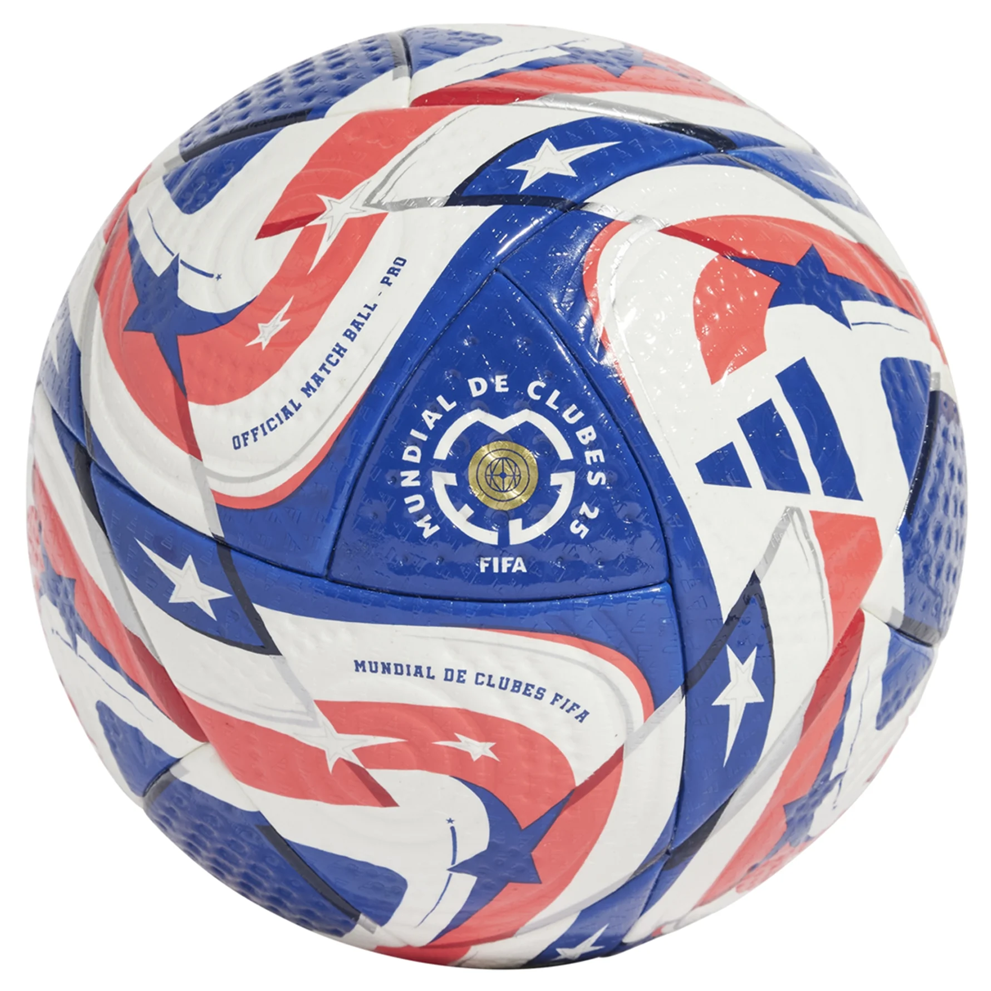 Adidas Club World Cup Pro Official Match Ball 25/26 - White/Power Blue/Lucid Red - FIFA Approved Soccer Ball for Professional Matches & Training