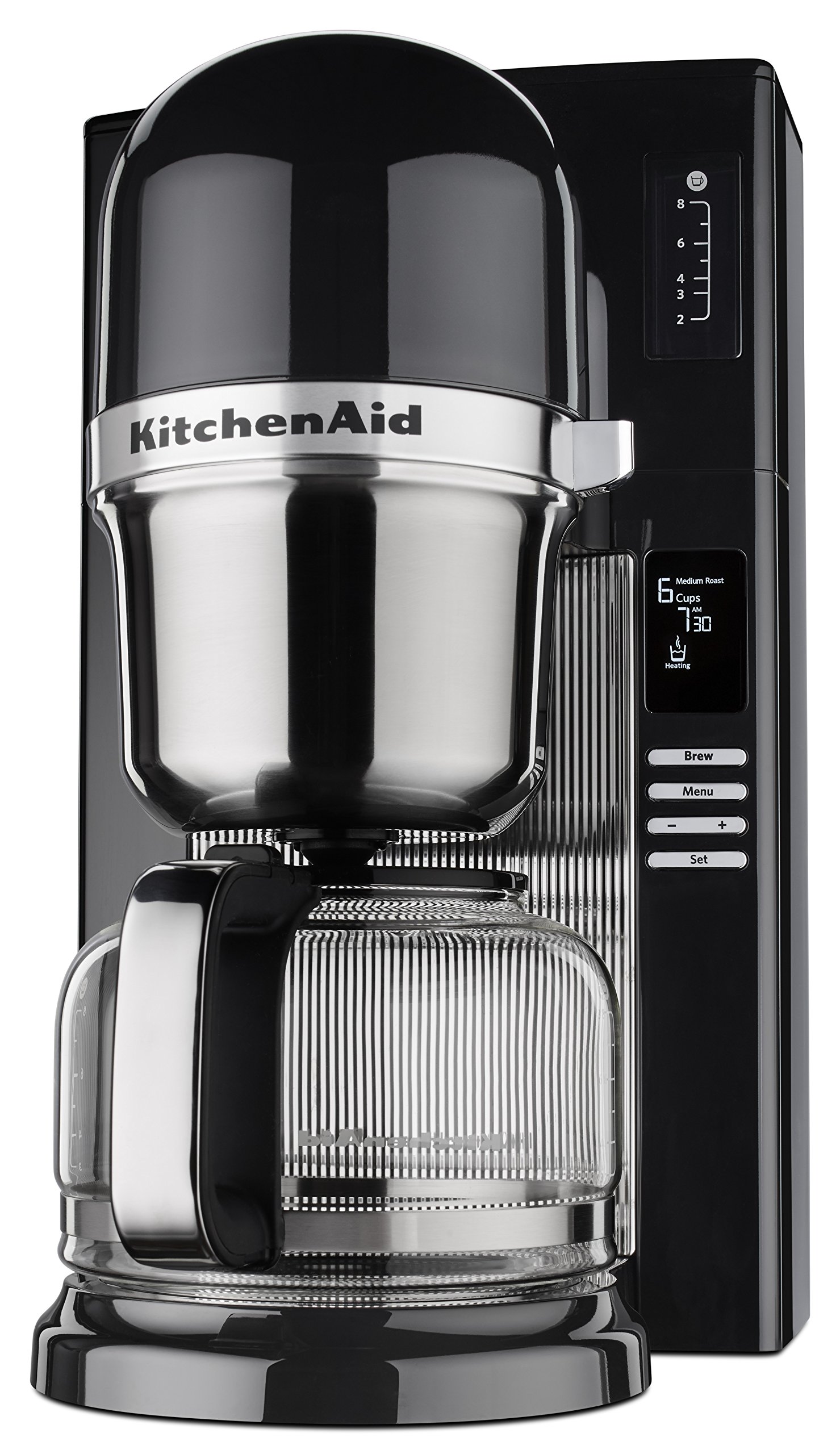 KitchenAid KCM0802OB 8-Cup Pour Over Coffee Maker - Onyx Black | Drip Coffee Brewer for Home, Office & Camping | Perfect for Freshly Brewed Coffee Lovers