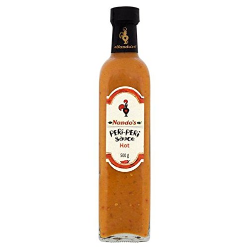 Nando's Peri-Peri Hot Sauce - 500g (1.1lbs) Bottle | Authentic African Chili Pepper Sauce | Perfect for Grilling, Marinades & Dipping Sauces