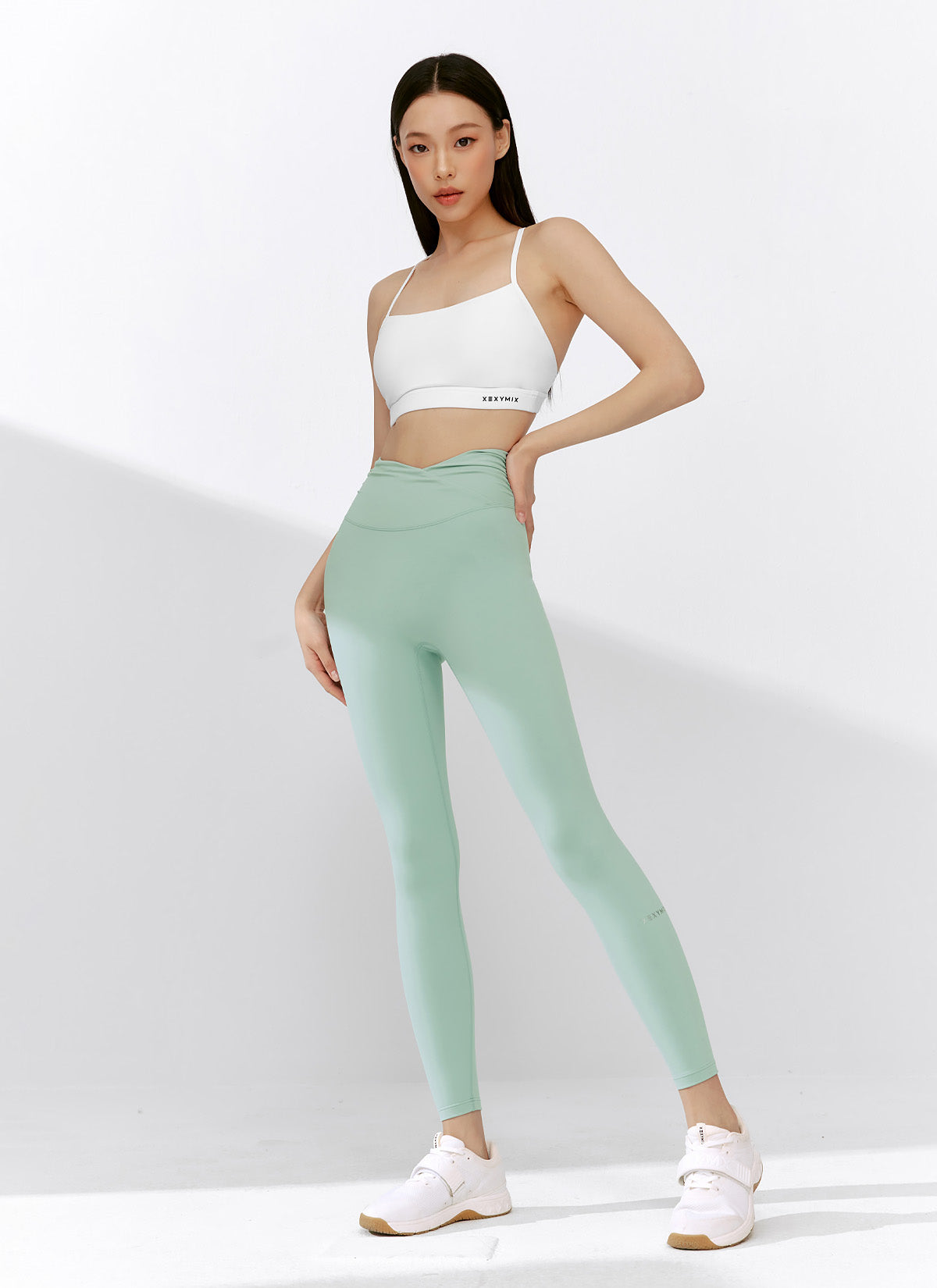 Black Label Power Rise Shirring Leggings for Women - High Waist Tummy Control Yoga Pants - Workout, Running, Lounge & Everyday Wear