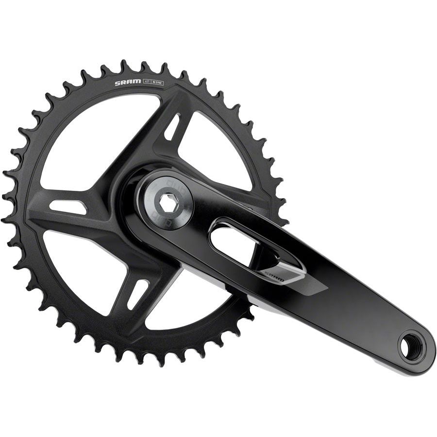 SRAM Rival 1x XPLR Wide Crankset 172.5mm - 12/13 Speed, 42t, 8 Bolt Direct Mount, DUB Spindle, Black (E1) | Perfect for Gravel & Cyclocross Bikes