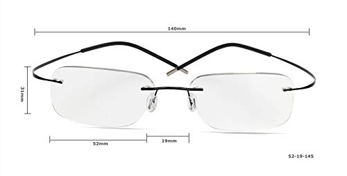 PLOPLO Photochromic Titanium Reading Glasses - Lightweight Adjustable Blue Light Blocking Glasses for Indoor/Outdoor Use, Computer Work & Reading