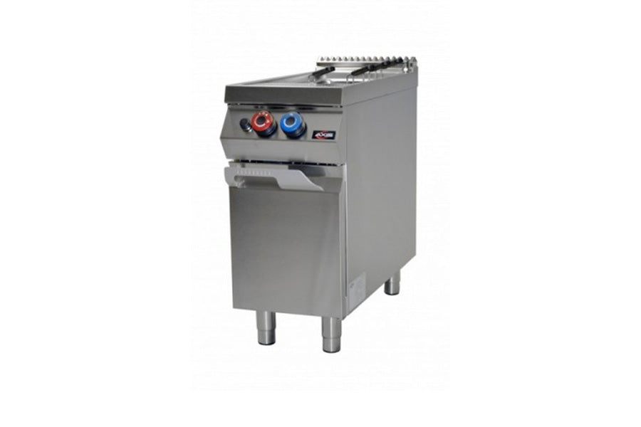 10 Gallon Commercial Pasta Cooker with Single Well - Natural Gas Powered for Restaurants & Catering Businesses - Perfect for Large Batch Cooking, Pasta Boiling & Food Service Operations