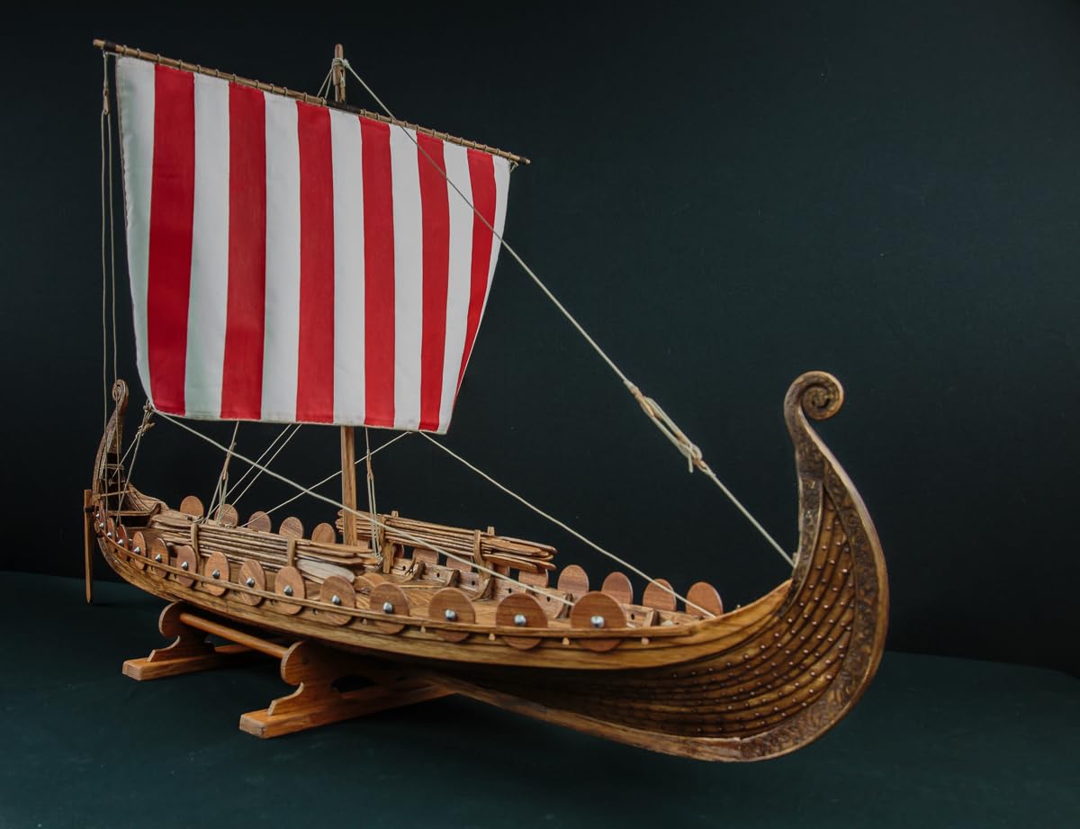 Billings Boats 1:25 Scale Oseberg Special - Wooden Hull Viking Ship Model Kit for Collectors & Hobbyists - Perfect for Home Decoration, Gift Giving & Historical Display