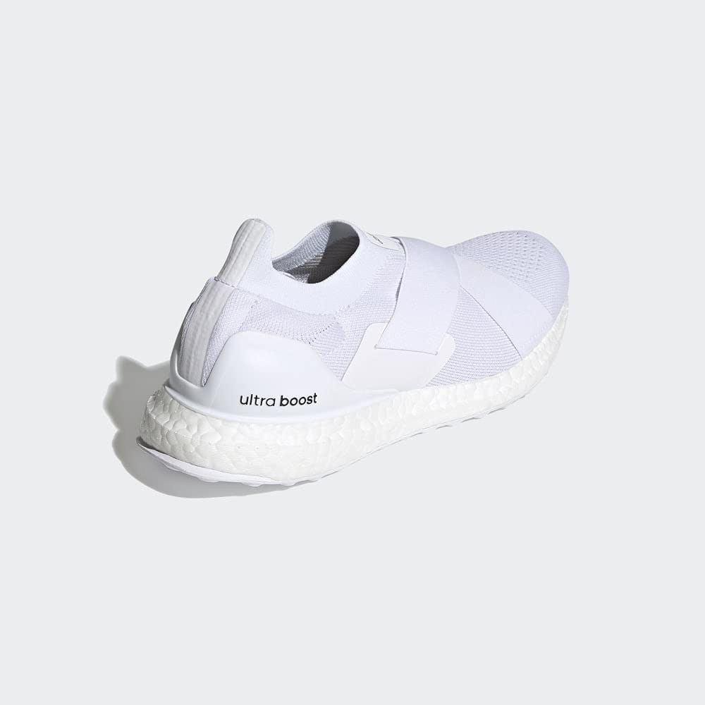 adidas Women's Ultraboost DNA Slip-On Running Shoes - White/White Core Black - Size 9 | Lightweight Comfort for Walking, Gym & Everyday Wear