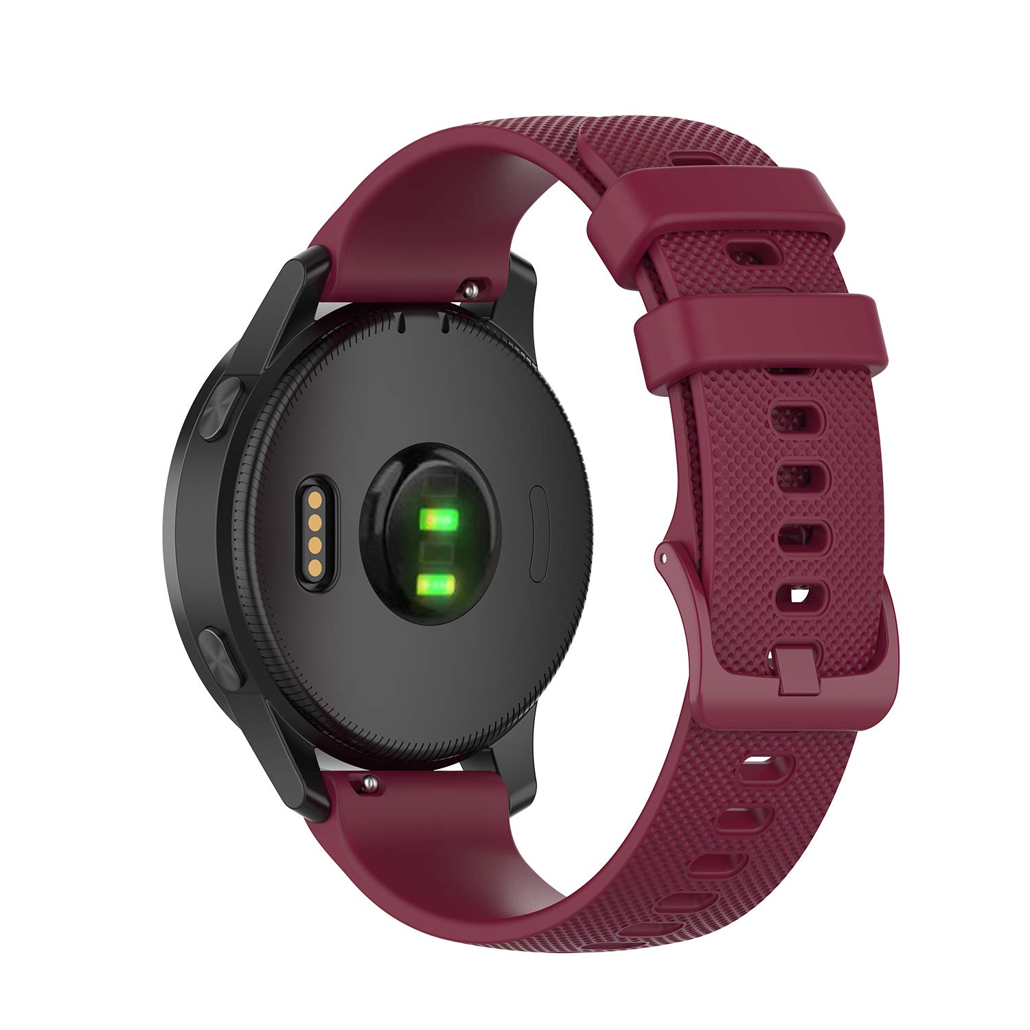 ECSEM Compatible 22mm Replacement Watch Band for Fossil Gen 5 Carlyle & Julianna Smartwatches - Soft Durable Silicone Strap for Men & Women - Perfect for Workouts, Office Wear & Everyday Use