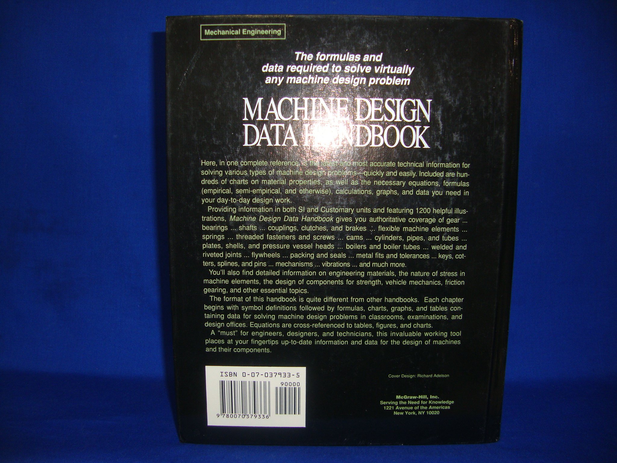 Machine Design Data Handbook - Comprehensive Engineering Reference Guide for Mechanical Designers | Perfect for Automotive, Aerospace & Industrial Applications