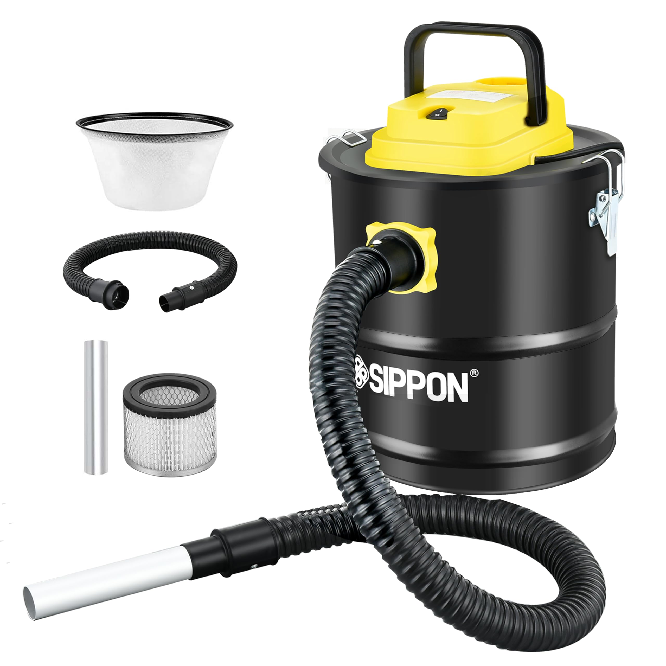 800W Powerful Ash Vacuum Cleaner with Blower Function - 2.6 Gallon All-in-One Pellet Stove Vacuum for Fireplaces, Wood Stoves & BBQ - Ideal for Home Heating Maintenance & Fireplace Cleaning