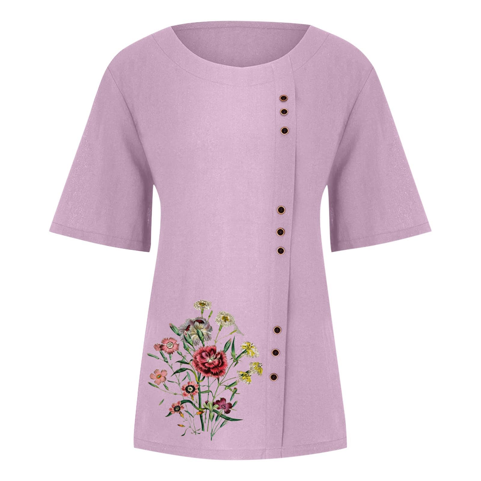 Oelaio Women's 2-Piece Lounge Set - Pink Old Money Style Outfit | Matching Shorts & Top Sweatsuit | Tropical Vacation & Casual Wear