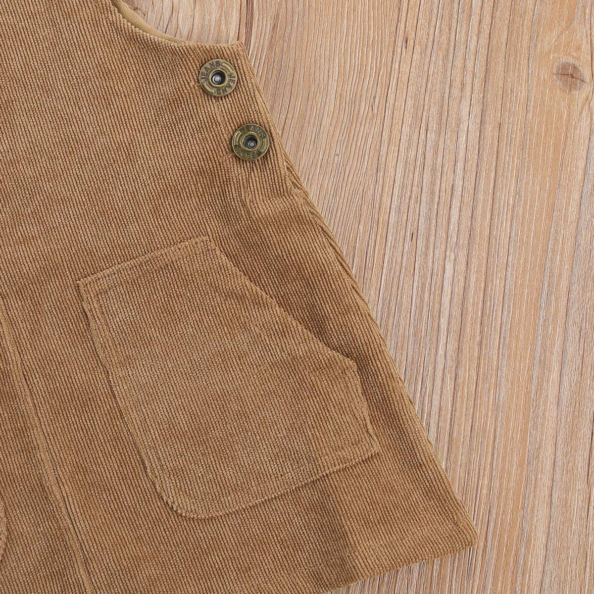 Baby Girls Corduroy Sleeveless Suspender Dress with Pocket - Casual A-Line Overall Skirt for Infants | Perfect for Playdates, Photo Shoots & Everyday Wear