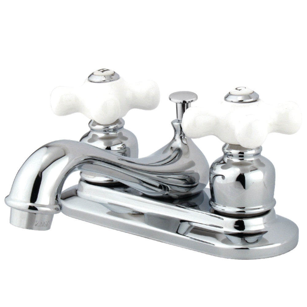 Kingston Brass GKB608PX 4-Inch Centerset Bathroom Faucet - Chrome Finish, Single Handle, Water-Saving Design for Sink Vanity and Powder Room Installation