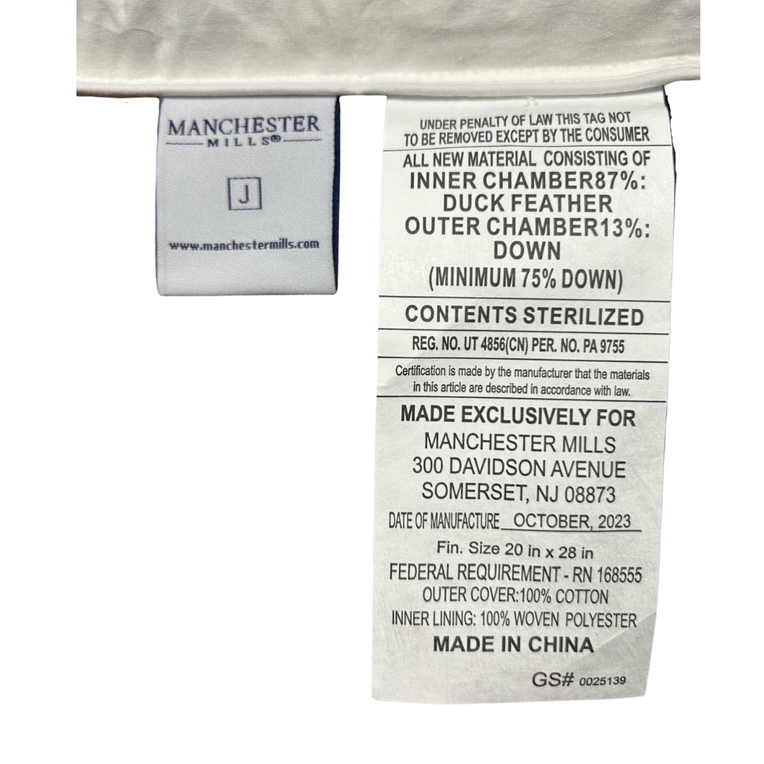 Down Dreams Classic Soft Pillow - Hotel Quality Luxury Pillow for Side, Back & Stomach Sleepers - Perfect for Home, Travel & Guest Rooms