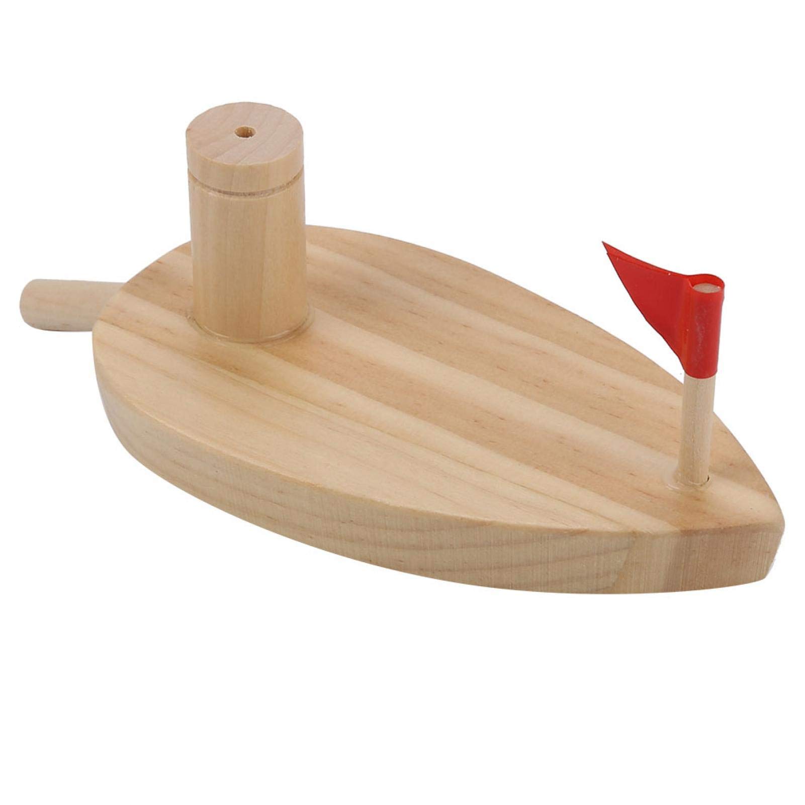 Balloon Powered Wooden Boat Toy - Inertial Balloon Boat for Kids, Fun Water Play & Bath Time Toy - Perfect for Pool, Bathtub, and Outdoor Play