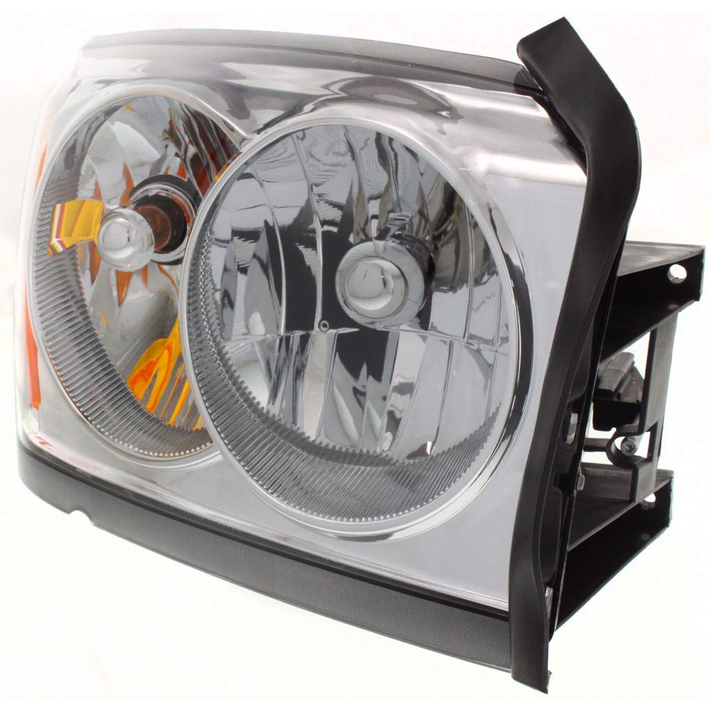 2005 Dodge Dakota Passenger Side Headlight Assembly - Chrome Housing with Bulbs, DOT Certified (Part #CH2503159) | CarLights360 | Perfect for Night Driving & Foggy Conditions