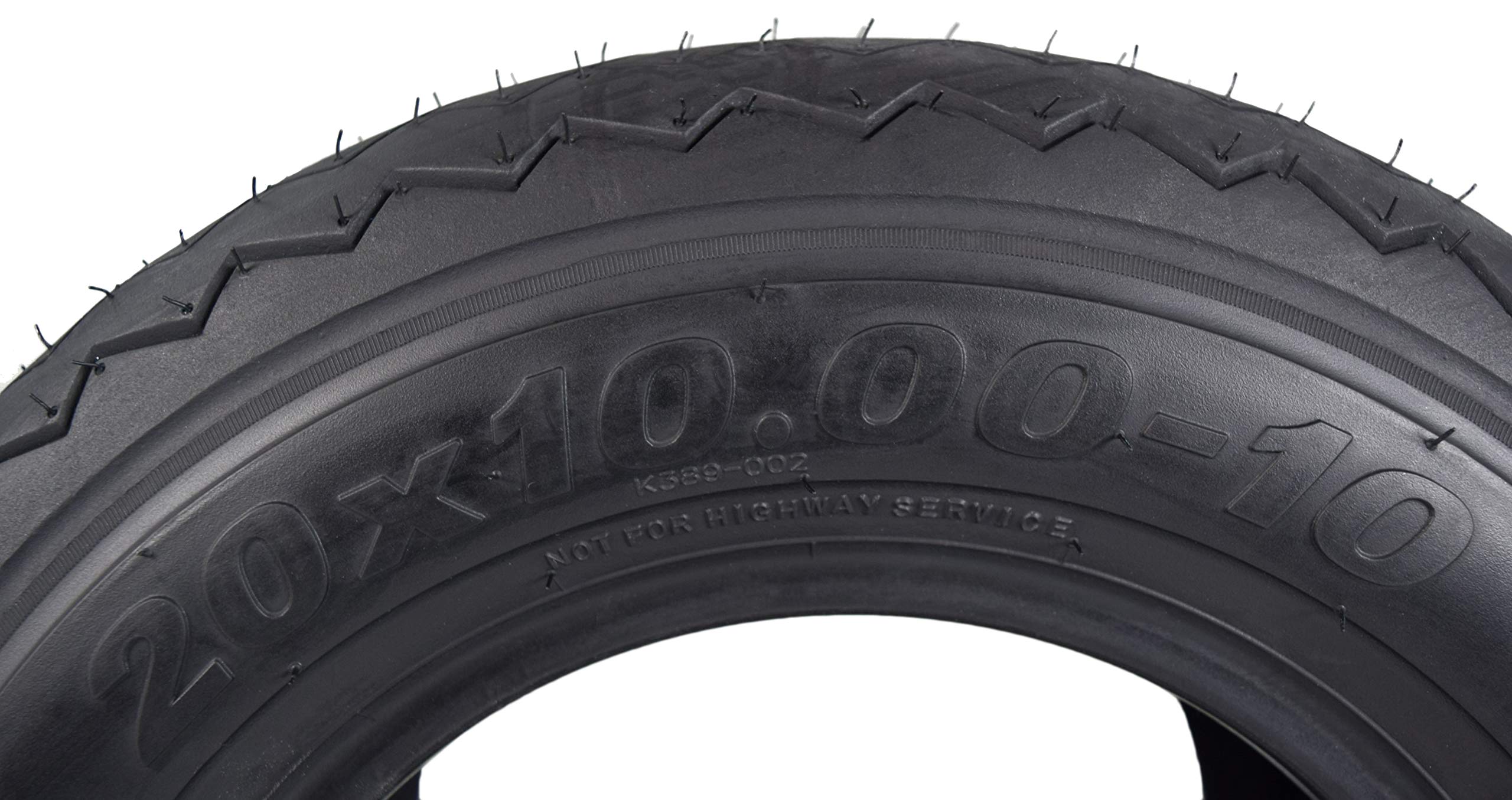 Kenda 20x10-10 Tubeless Golf Cart Tires - 2 Pack Replacement Turf Tires with Free Keychain - Perfect for Golf Carts, Utility Vehicles & Lawn Maintenance Equipment