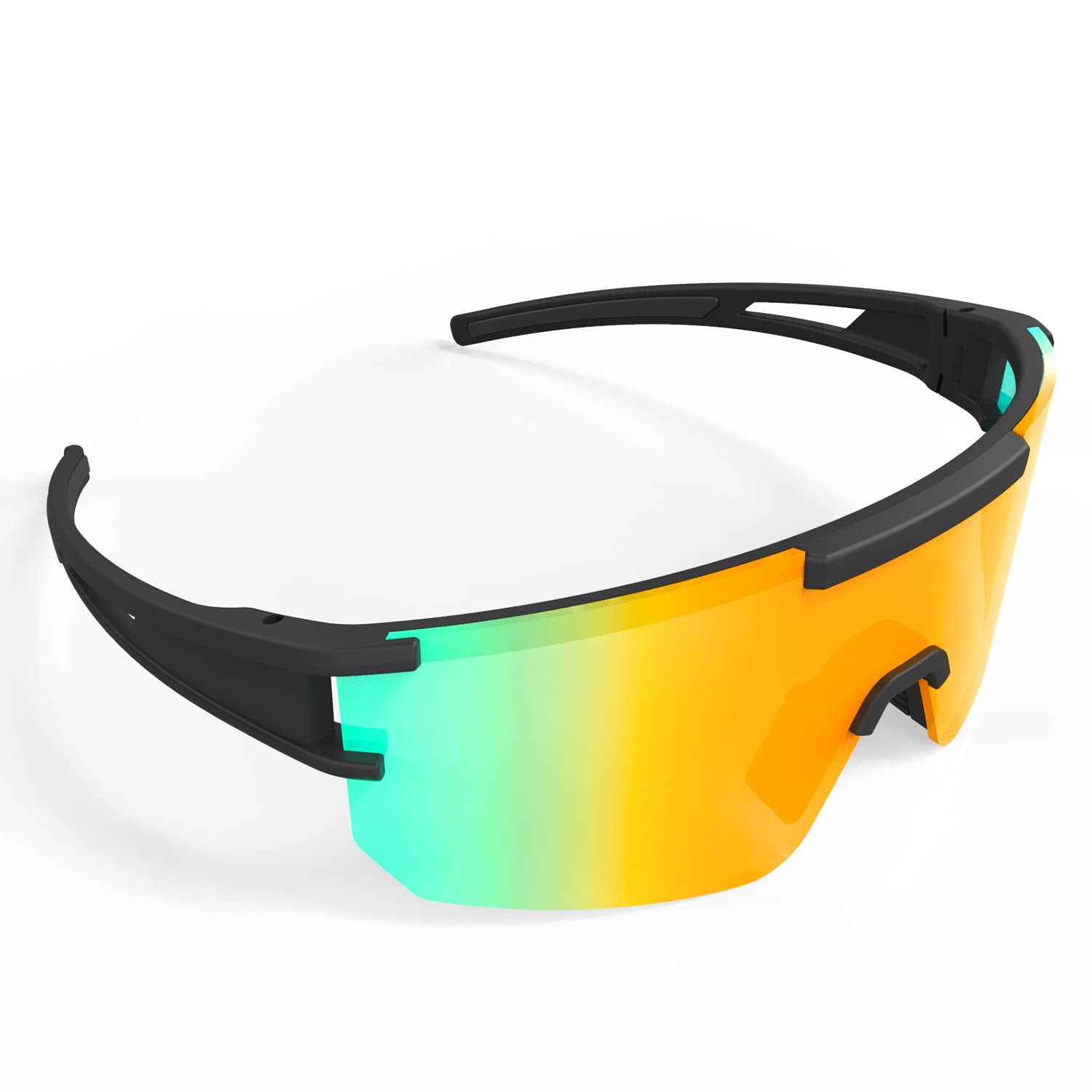 ZEMFAY Polarized Sports Sunglasses for Men & Women - UV Protection Cycling Glasses for Outdoor Running, Hiking, Fishing & Driving - Lightweight Comfortable Athletic Eyewear