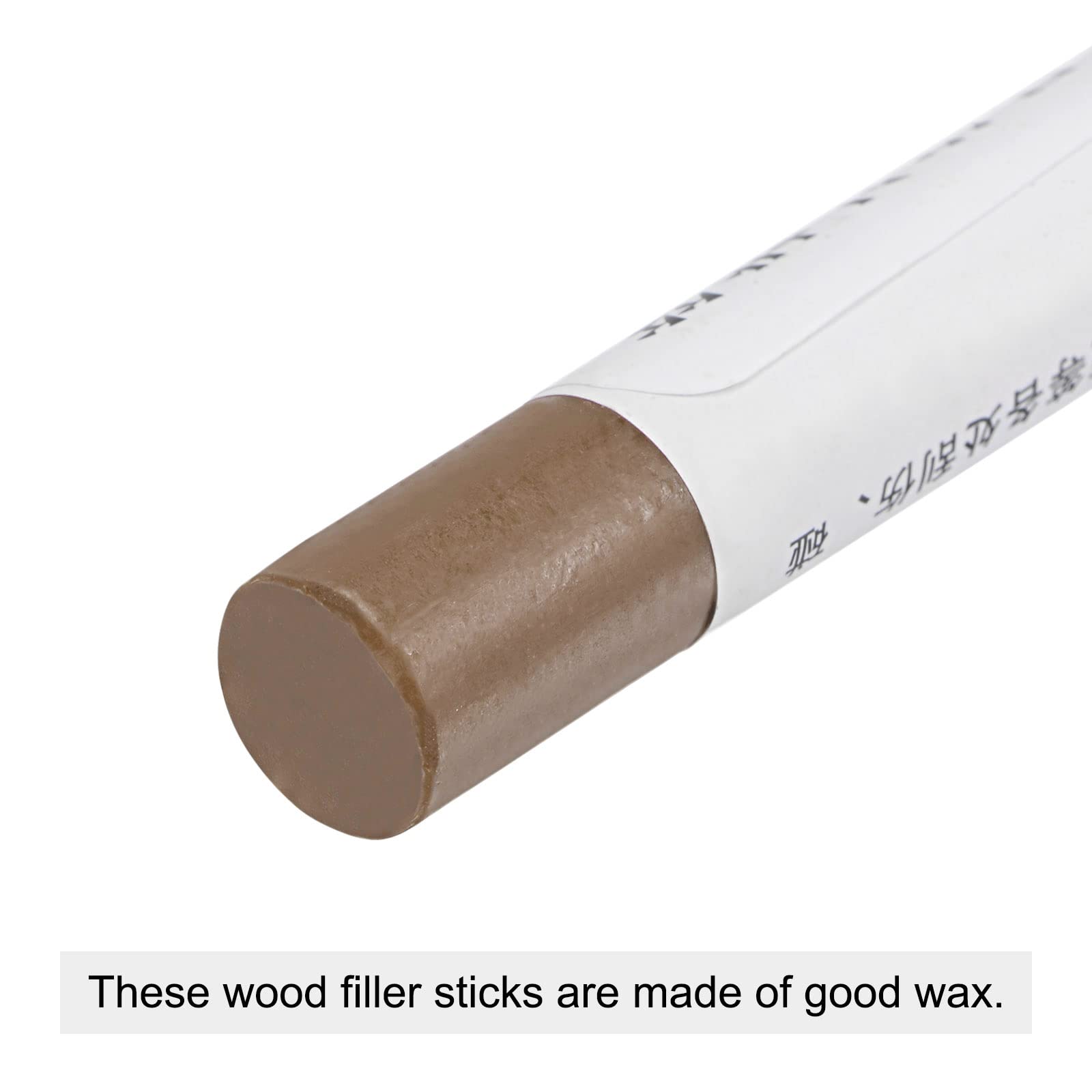 uxcell Wood Wax Filler Stick - Furniture Repair Crayons for Scratches & Holes, Wood Touch Up Wax Paint Pens for Laminate Floors, Tables, Desks (Khaki) | Perfect for DIY Home Improvement & Woodworking Projects