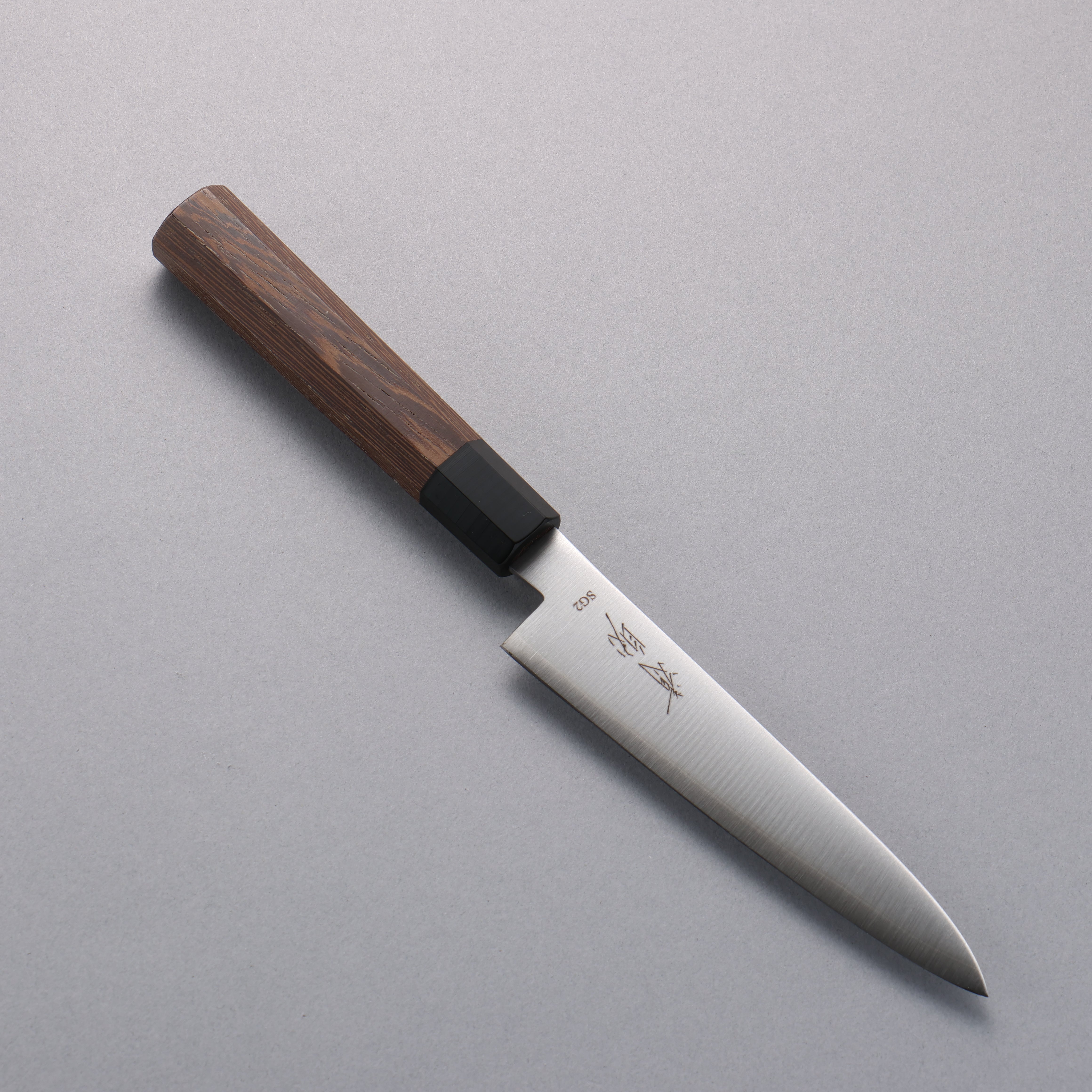 Premium SG2 Stainless Steel Petty Utility Knife 135mm - Japanese Wenge Wood Handle - Perfect for Slicing, Peeling & Precision Cutting in Home Kitchen & Professional Use