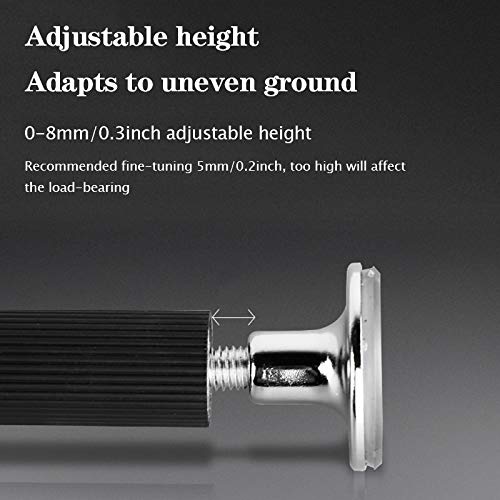 28 Inch Adjustable Black Heavy-Duty Hairpin Table Legs - Set of 4 | Modern Metal Furniture Legs for DIY Desks, Coffee Tables, Benches & More | Perfect for Home Office, Living Room & Workshop Furniture Projects