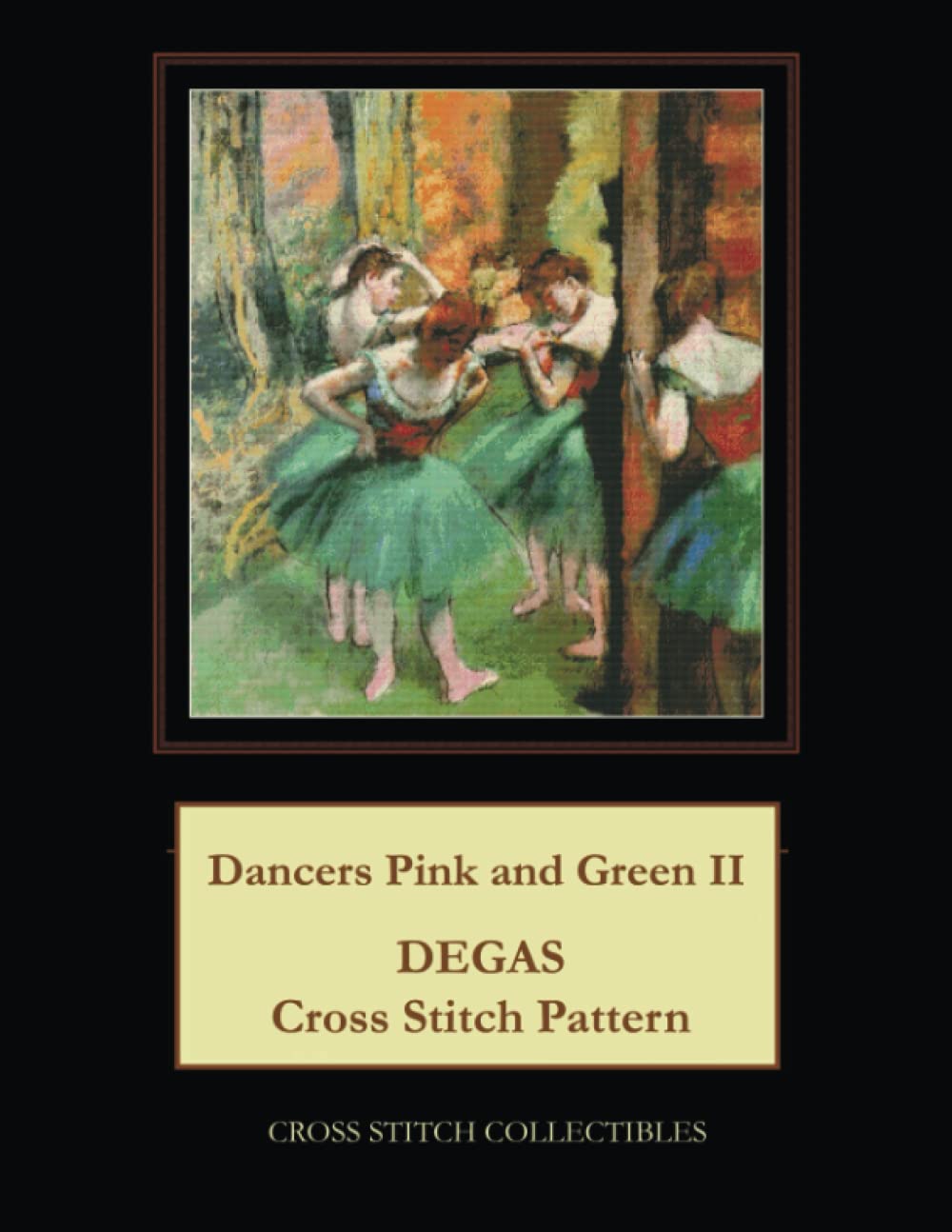 Dancers Pink and Green II: Degas Cross Stitch Pattern Kit for Beginners, DIY Home Decor, Wall Art, and Thoughtful Gift Giving for Holidays & Birthdays