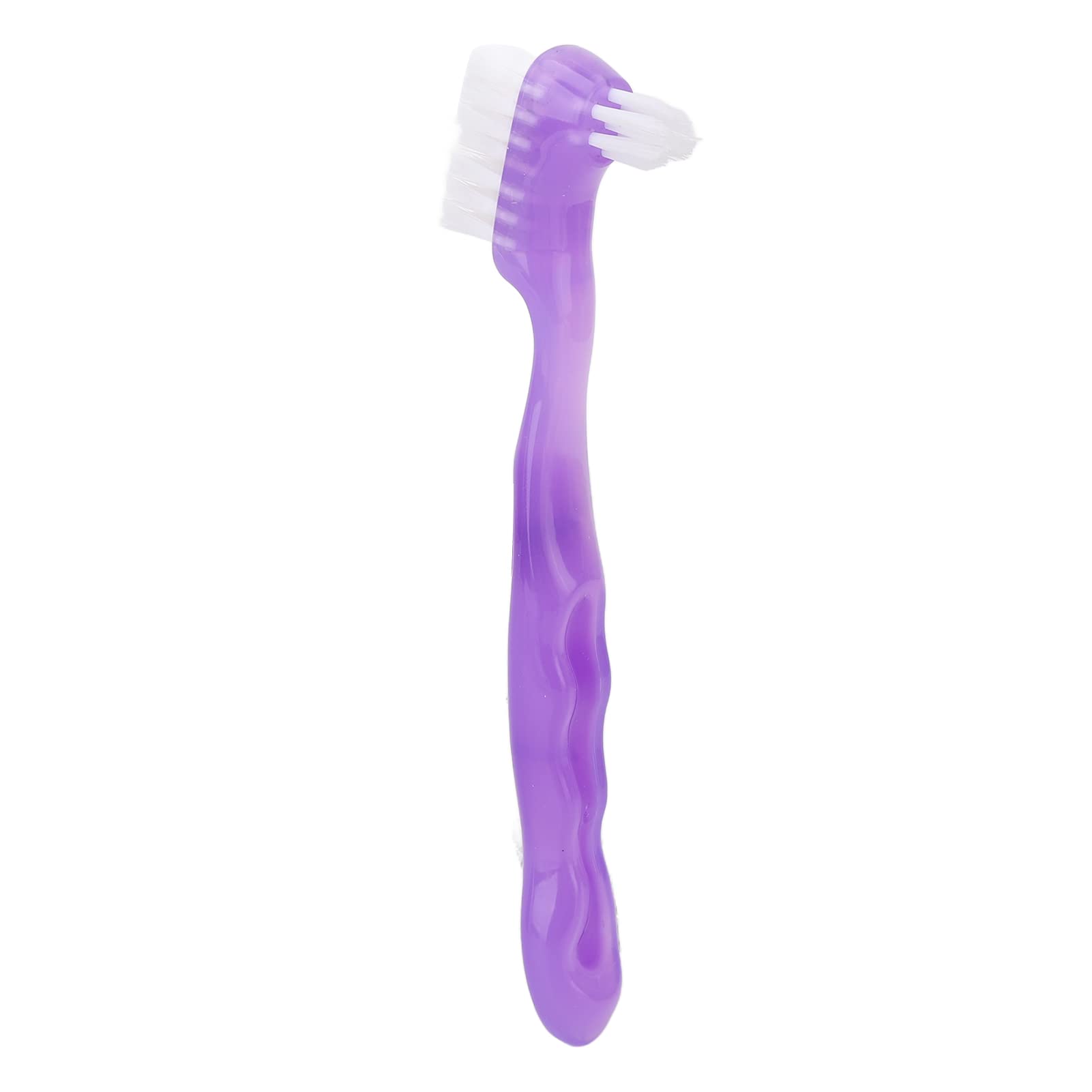 Pavv Denture Brush - Double Sided Soft Bristle False Teeth Cleaner for Elderly | Home & Travel Oral Care Essential | Perfect for Denture Cleaning and Maintenance