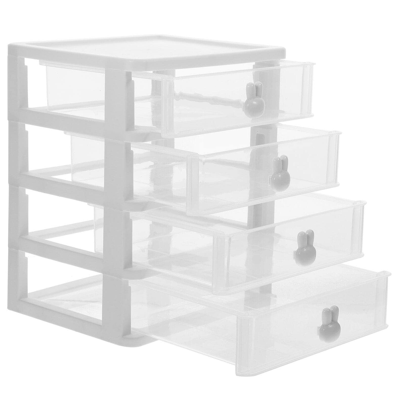 Acrylic Makeup Organizer with Drawer - Desktop Storage Box for Office & Beauty Tools
