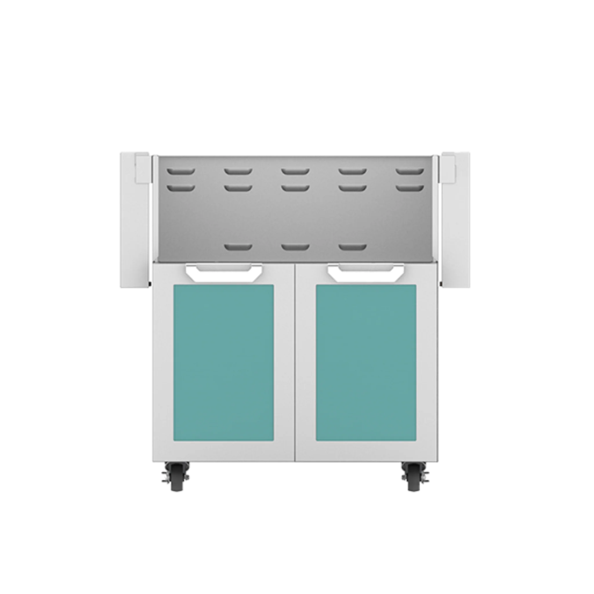 Hestan GCD30 30-Inch Outdoor Tower Cart with Double Doors - Heavy Duty Stainless Steel Storage Cabinet for Patio, Garden, and Poolside Use