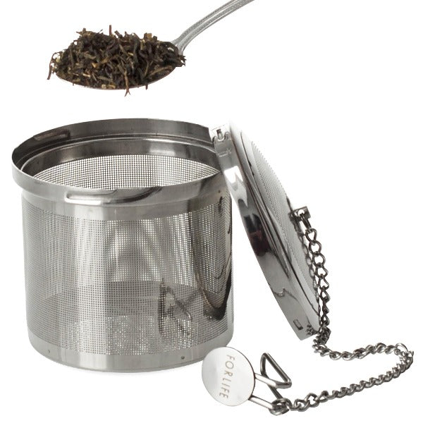 FORLIFE Premium Capsule Infuser for Loose Leaf Tea - Reusable Stainless Steel Tea Strainer - Perfect for Home, Office, or Travel Use