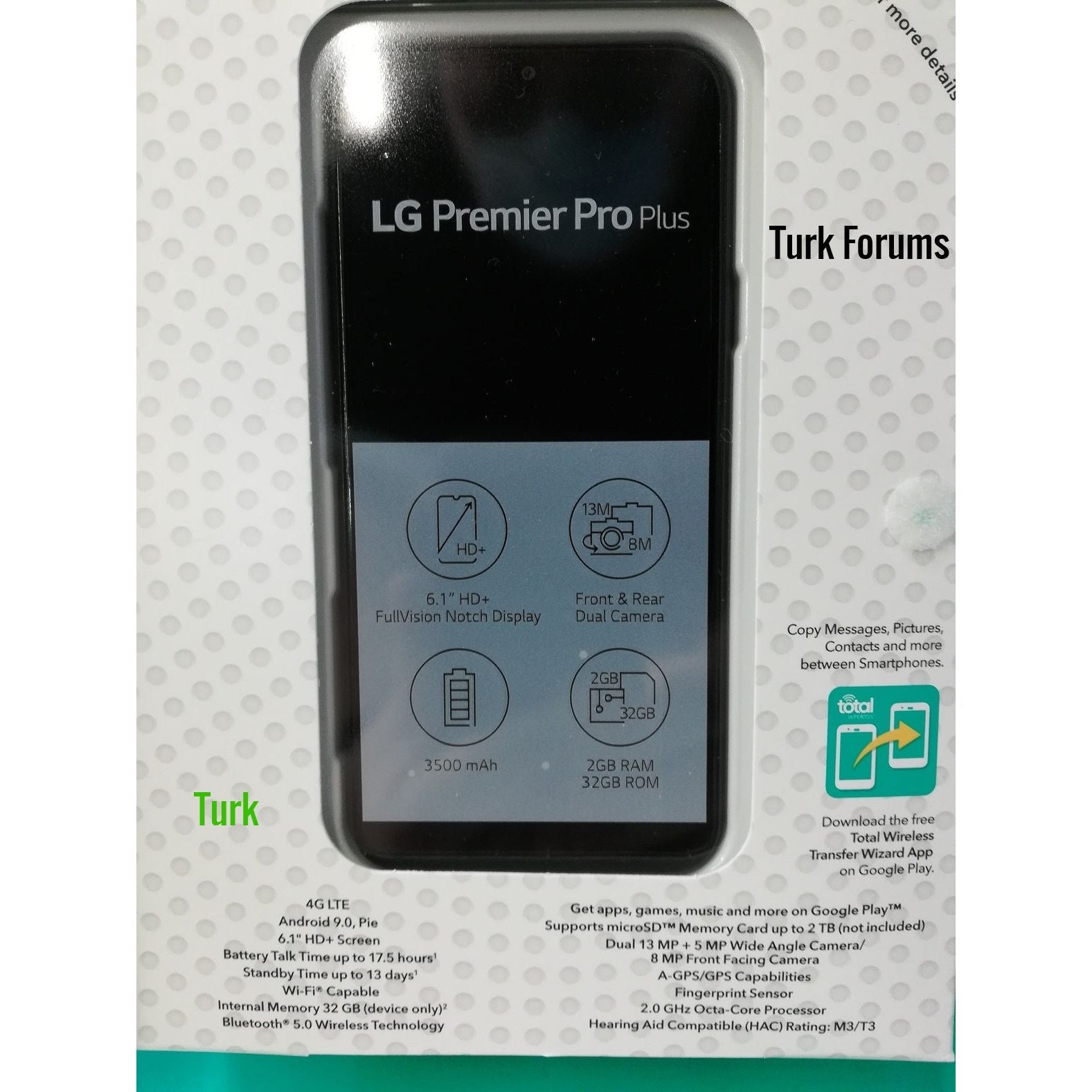 LG Premier Pro Plus 32GB Unlocked Smartphone - Compatible with Total Wireless, CDMA & GSM Networks - Perfect for Travel, Business & Everyday Use