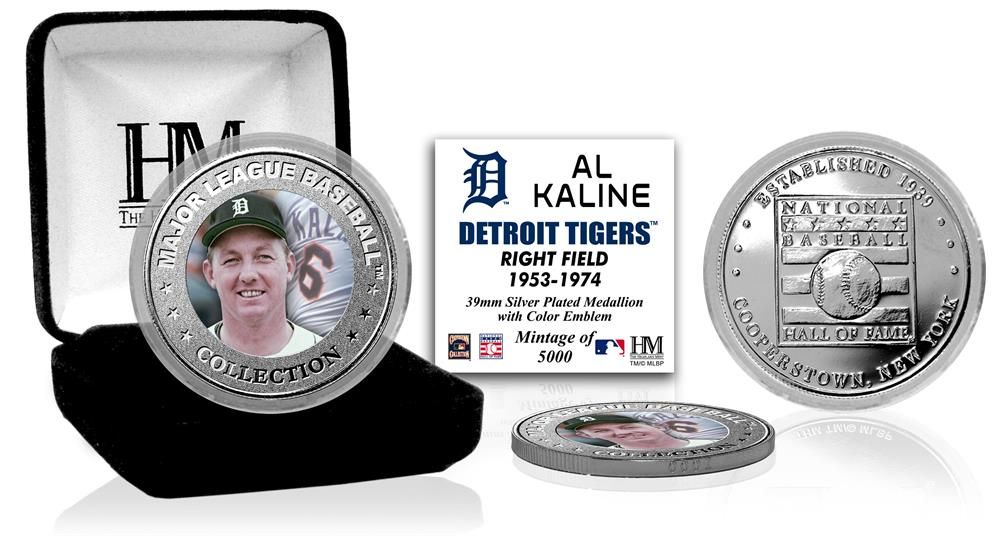 Al Kaline Baseball Hall of Fame Commemorative Silver Coin - Limited Edition Collectible for Sports Memorabilia Fans & Detroit Tigers Enthusiasts - Perfect for Display Cases, Gift Giving, and Baseball Memorabilia Collections