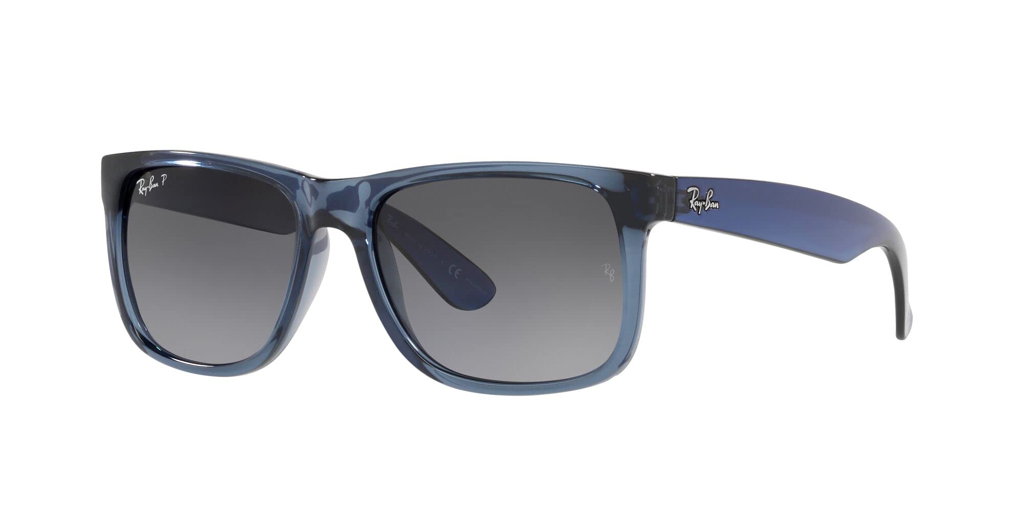 Ray-Ban RB4165 Justin Rectangular Sunglasses - Classic Polarized UV Protection for Men & Women | Perfect for Driving, Beach & Outdoor Activities