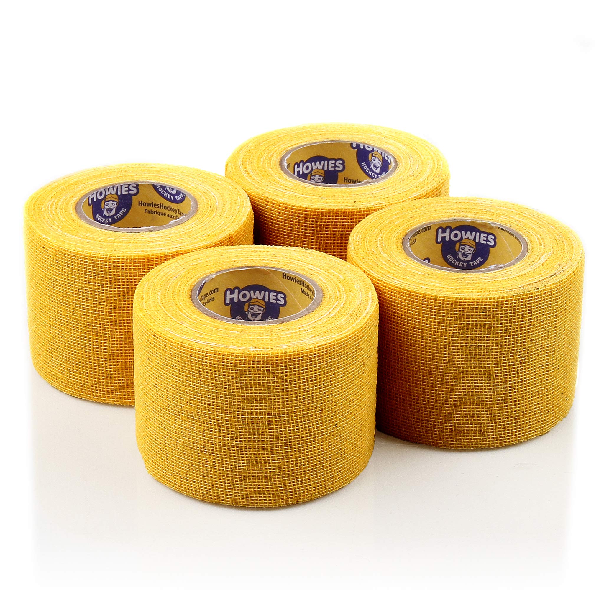 Howies Pro Grip Hockey Tape - 12 Pack Yellow Hockey Stick Grip Tape | Premium Adhesive for Enhanced Control & Durability | Perfect for Ice Hockey, Street Hockey & Stick Handling Practice