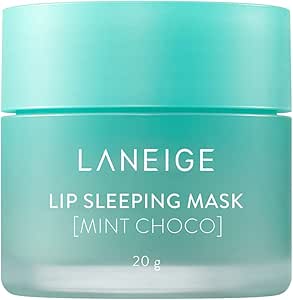 Laneige Lip Sleeping Mask Mint Choco 20G - Overnight Hydrating Lip Treatment for Dry Lips | Grapefruit & Ginger Scented | Perfect for Nighttime Skincare Routine & Travel Essentials