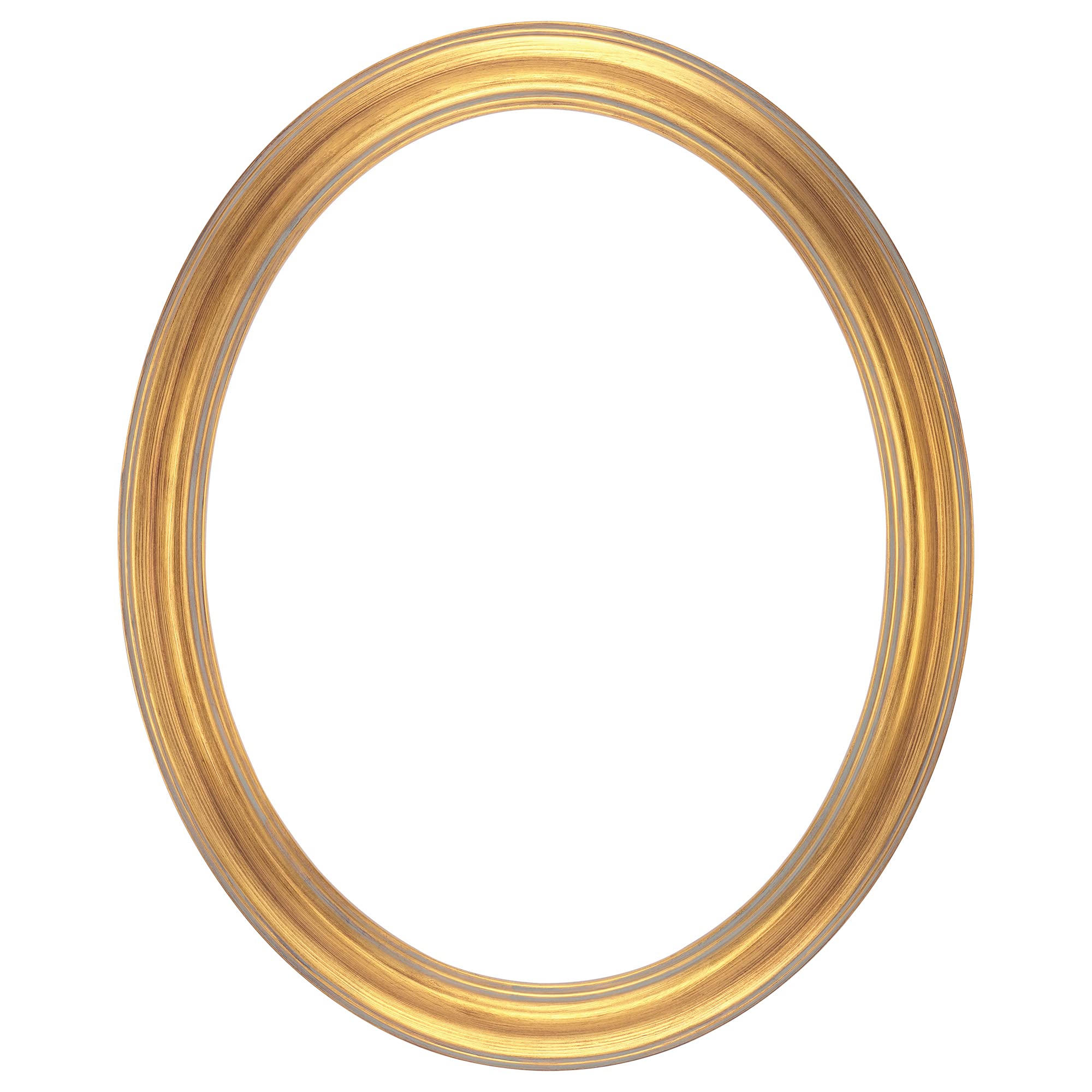 Stein Design Hand-Finished Open-Back Oval Picture Frames for Canvas - Gold 8x10 Inch Wall Art Frame - Perfect for Gallery Walls, Home Decor & DIY Art Projects