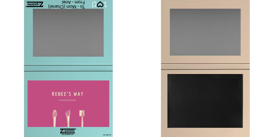 Custom Extra Large Z Palette - Magnetic Makeup Palette for Eyeshadows & Blush - Perfect for Travel & Professional Makeup Artists