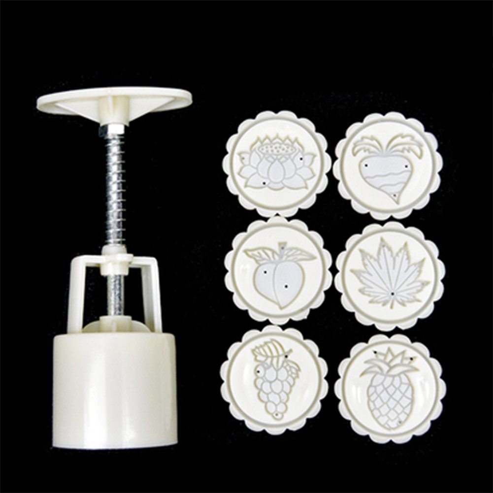 DIY Mooncake Mold Set - TwoS Mooncake Fondant Gift, Baking Tools for Homemade Fruit Mooncakes | Perfect for Mid-Autumn Festival, Chinese New Year & Baking Enthusiasts