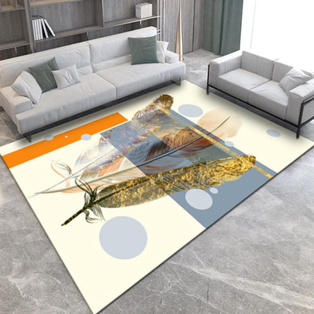 Washable Non-Slip Carpet for Living Room Bedroom - 180x280cm Soft Floor Mat with Simple Modern Design | Home Decor, Kids Play Area, Pet-Friendly Rug