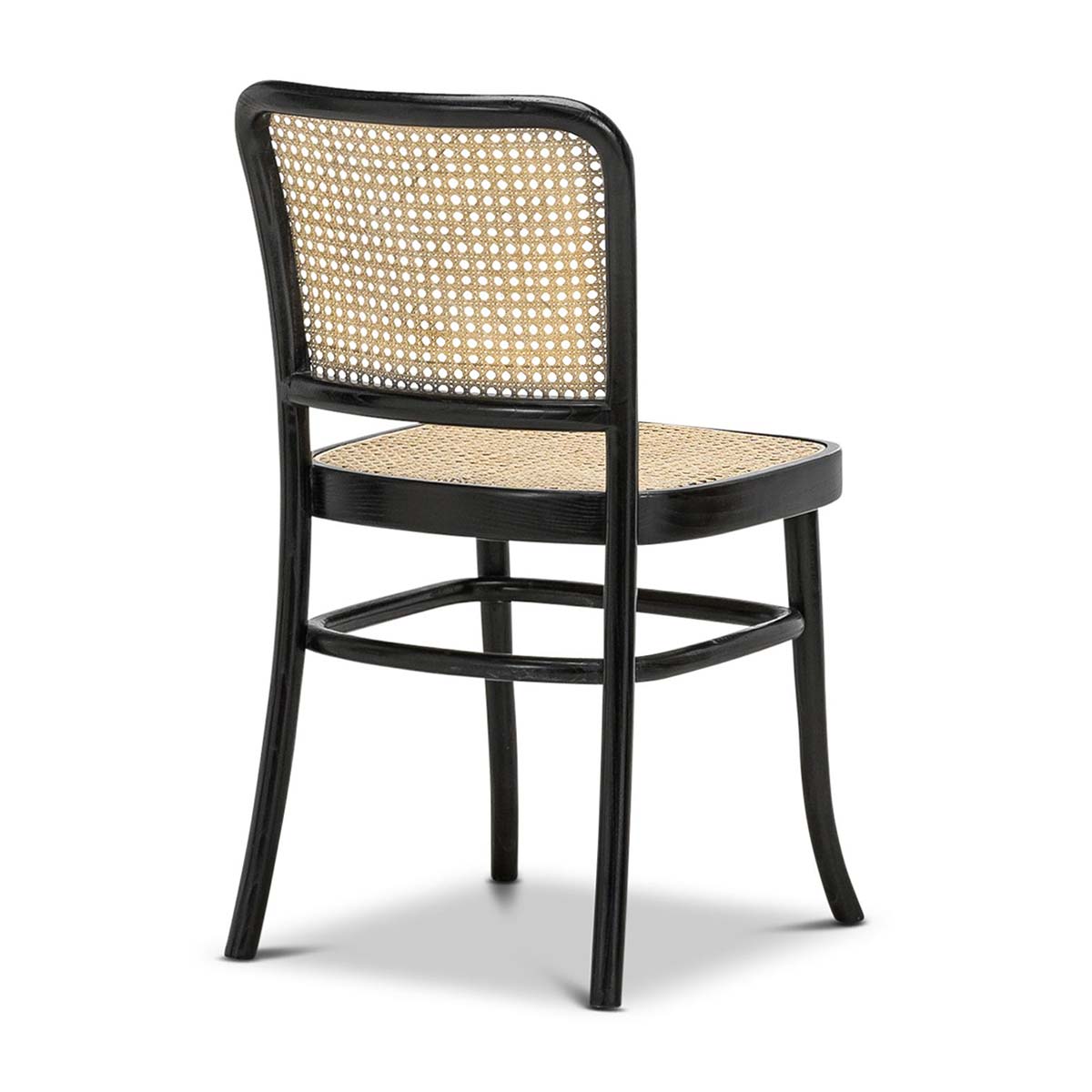 Modern Bentwood Rattan Dining Chairs Set of 2 - Natural Woven Seat & Sturdy Wooden Frame - Perfect for Kitchen, Dining Room, or Breakfast Nook