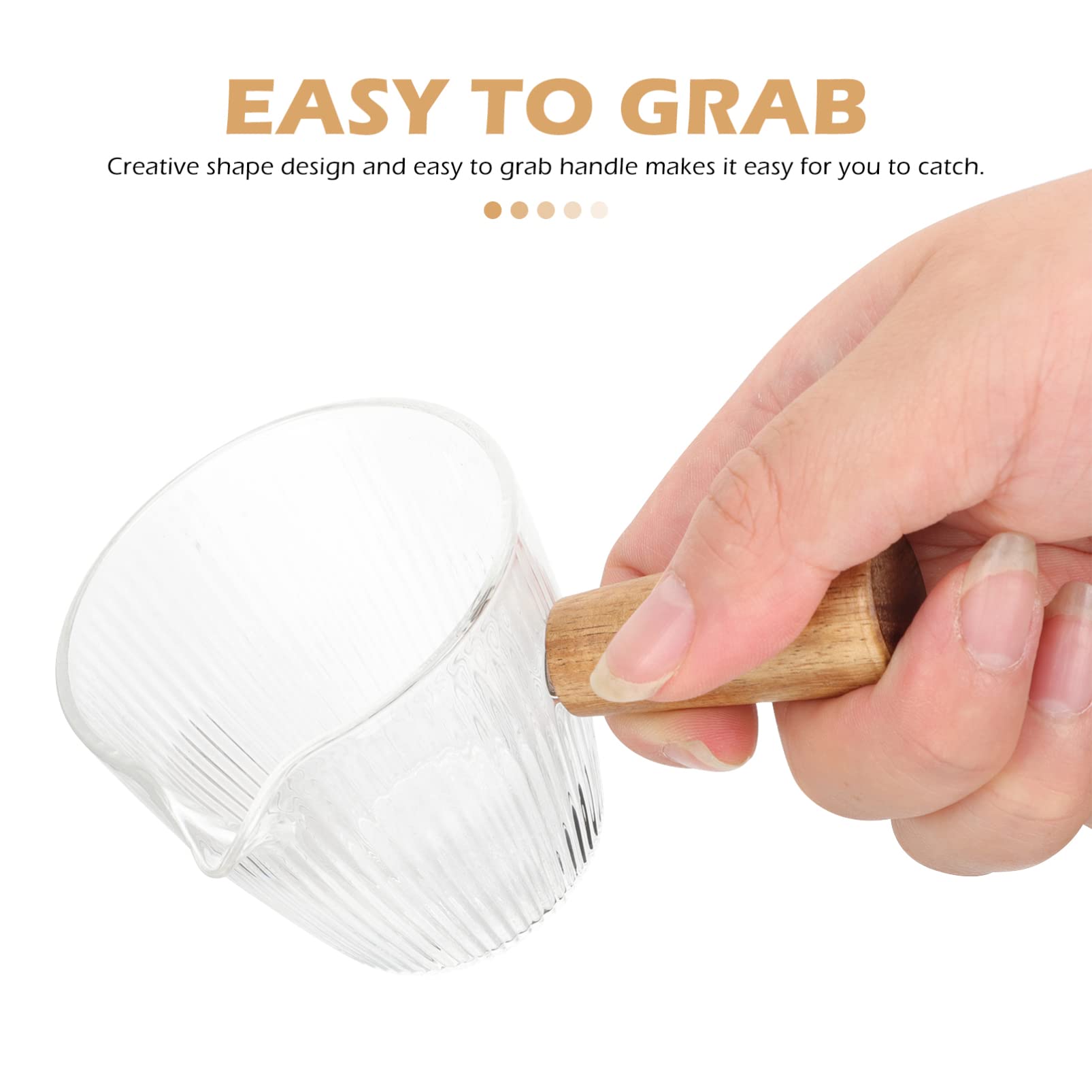 Compact Milk Frother Pitcher with Handle - Multi-Function Creamer & Syrup Pitcher for Coffee, Latte & Hot Chocolate - Perfect for Home & Cafe Use