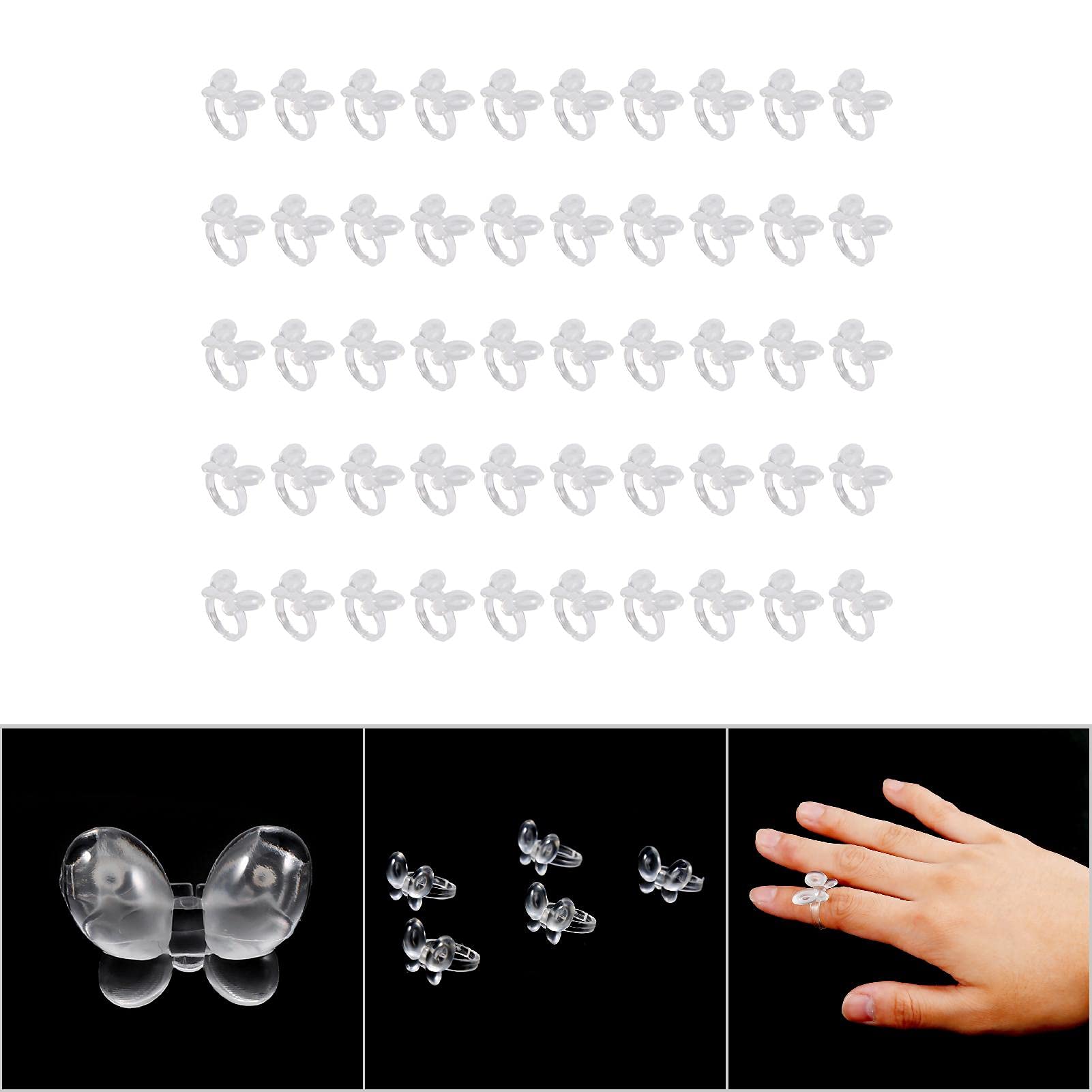 Acrylic Nail Polish Display Stand - 24 Slot Nail Polish Organizer with Ring Flower & Butterfly Design - Perfect for Salon, Home, or Retail Store Organization - Great for Tracking Nail Polish, Lipstick & Beauty Products