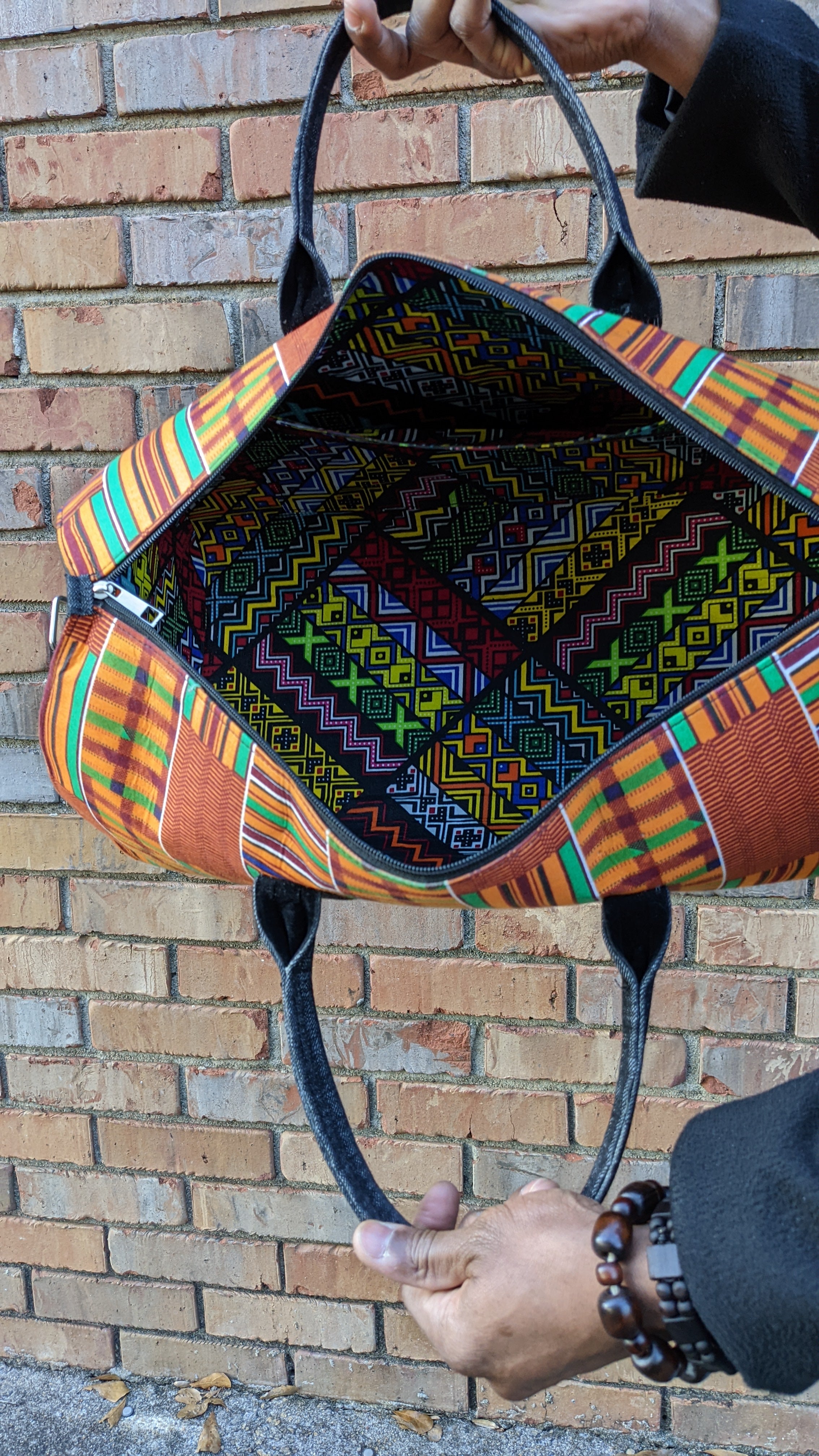 Blavo African Print Kente Bag DPPB3227T - Handmade Tribal Pattern Crossbody Purse for Women | Perfect for Cultural Events, Weddings & Everyday Fashion Accessory